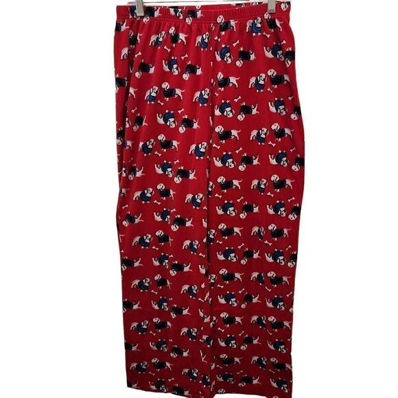 Women's Holiday Pajama Bottoms Size M/L 3 Individual Bottoms Dog Deer Snowflake - Picture 12 of 15